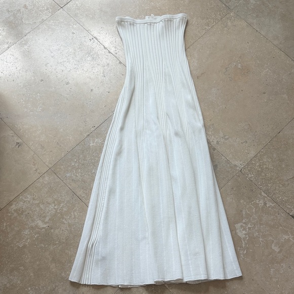 ba&sh White Ribbed Skirt - Picture 2 of 4